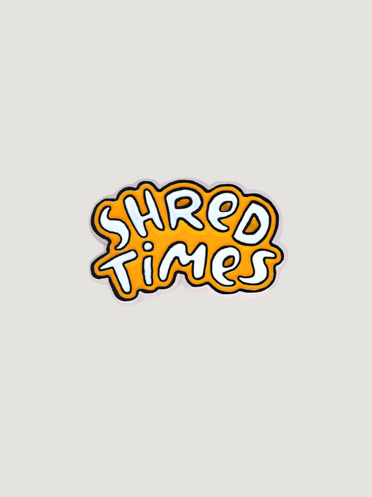 Shred Times Lapel Pin